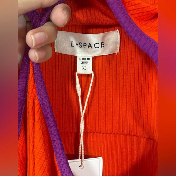 L*SPACE Libra Dress in Berry-Pimento NWT Women’s XS Party Coastal Beachy - Picture 4 of 16